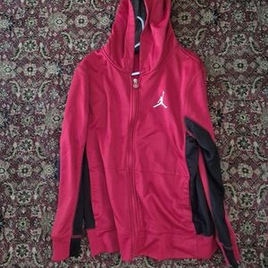 Red and Black Jordan Sweat Shirt